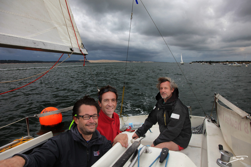 L'équipage de l'Iboga aux 18 heures d'Arcachon, sauf le photographe : Stéphane Scotto