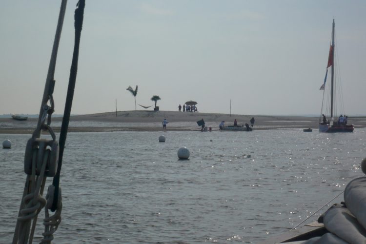 Festivoiles de Claouey - arrivée au "Truc Neuf"