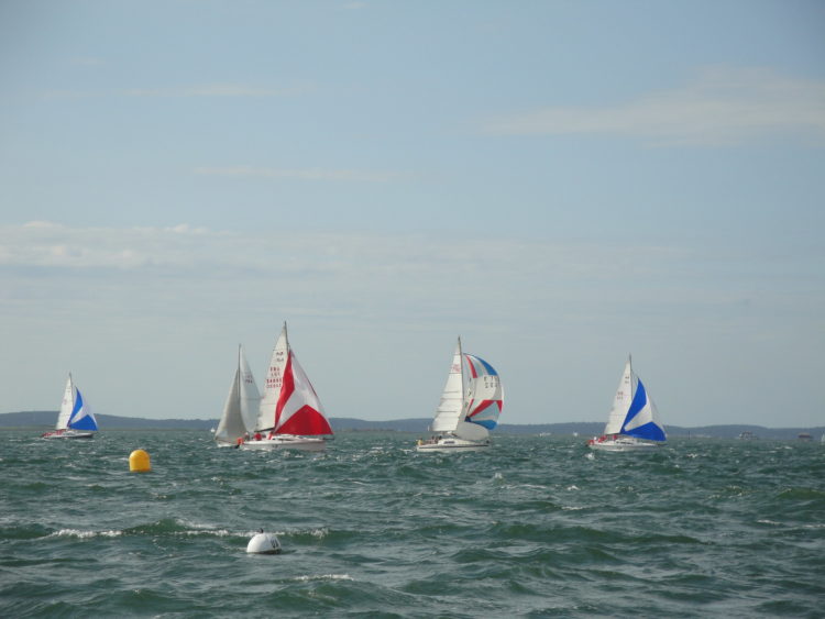 Bord de spi à contre courant 1h et demie après le départ