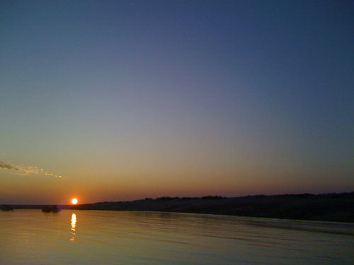 Coucher de soleil à Arguin ce 26/09/2009