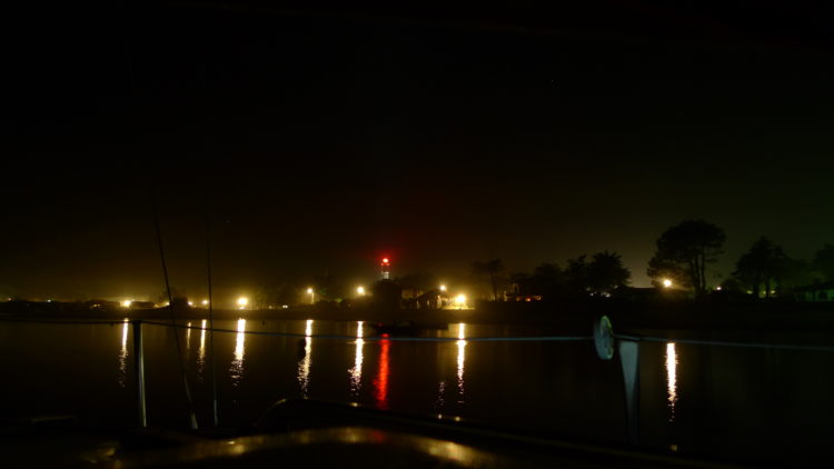 la côte du Cap-Ferret de nuit à 80 ISO 8" 1:2.0