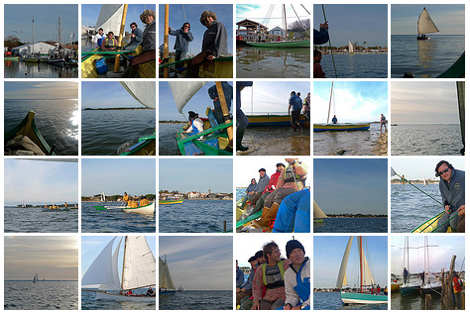 Photos de la sortie en pinasse à voile