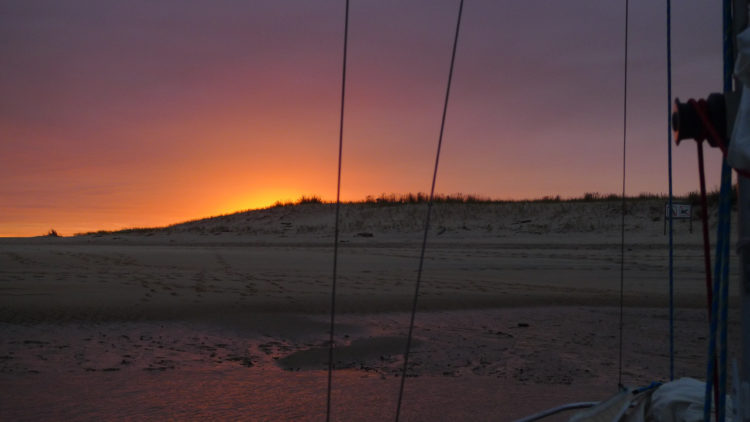 Coucher de soleil, côté ouest