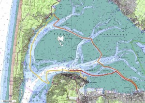 Le parcours (suggestion) découverte du bassin du 21 août 2013