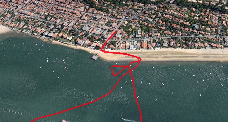 Trace GPS jusqu'à l'épicerie
