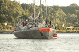 Arrivée de Tara à Puerto Montt (Chili) - 2011