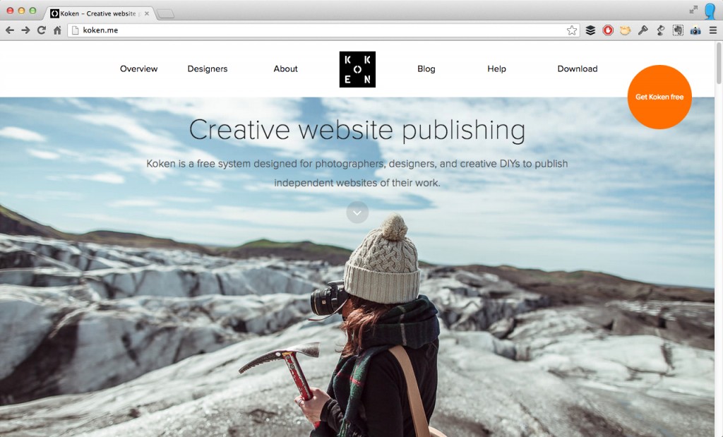 Koken - Creative website publishing